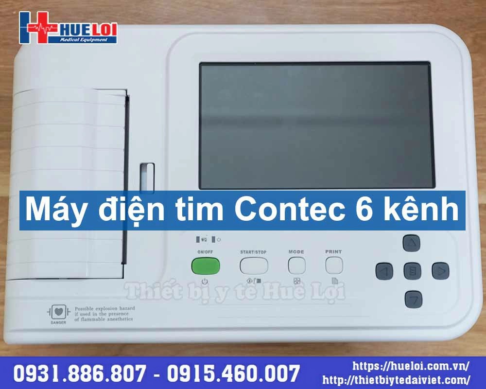 Máy điện tim 6 kênh Contec-600G